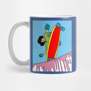 Retro Skateboarder Mug